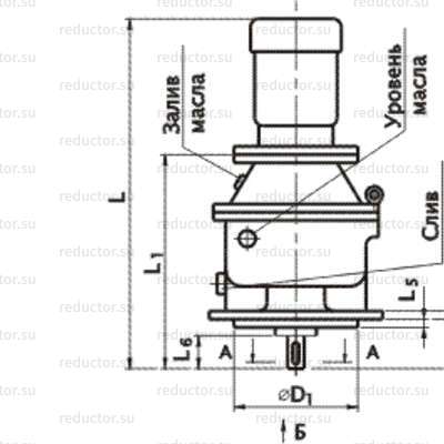 Мотор-редуктор МПО2М-10 — Мотор-редуктор вертикального фланцевого исполнения – В и ВК
